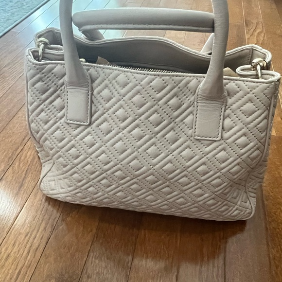 Tory Burch Marion Quilted Cream Satchel - Picture 2 of 5